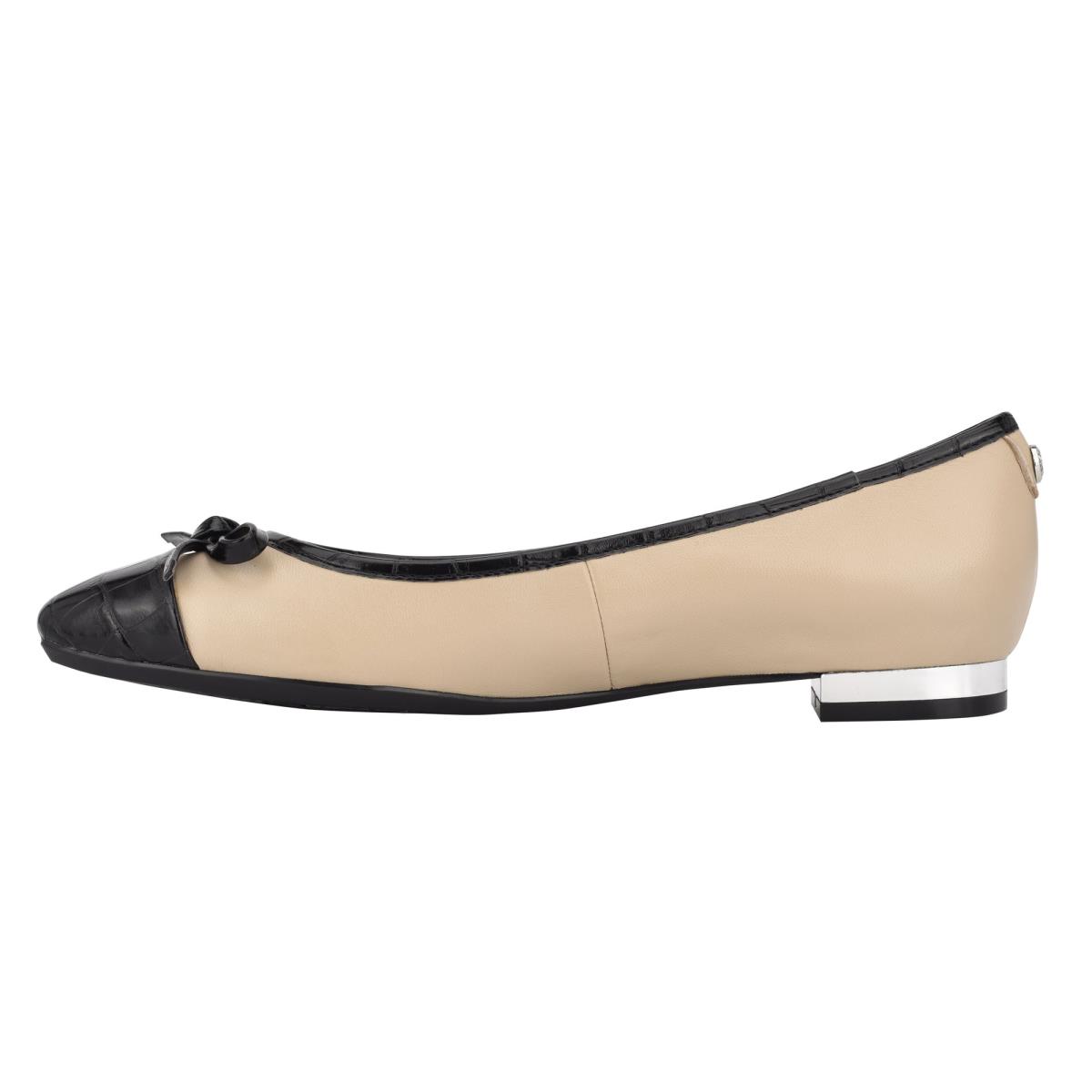 Flats Nine West Olly 9x9 Ballet Beige Negras | 2879NOCRY