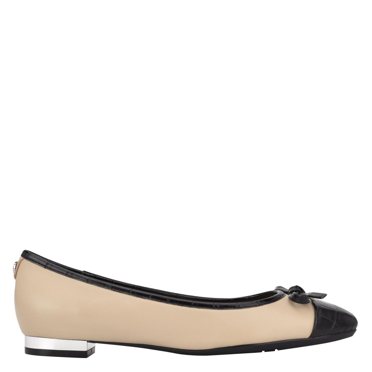 Flats Nine West Olly 9x9 Ballet Beige Negras | 2879NOCRY