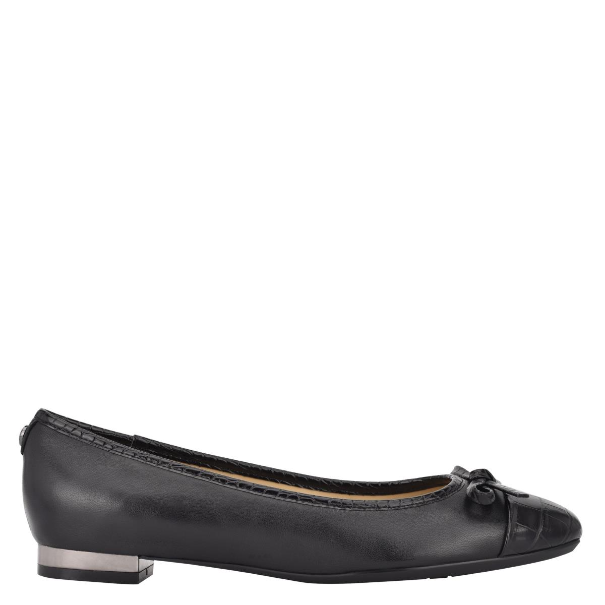 Flats Nine West Olly 9x9 Ballet Negras | 5928BAWDF