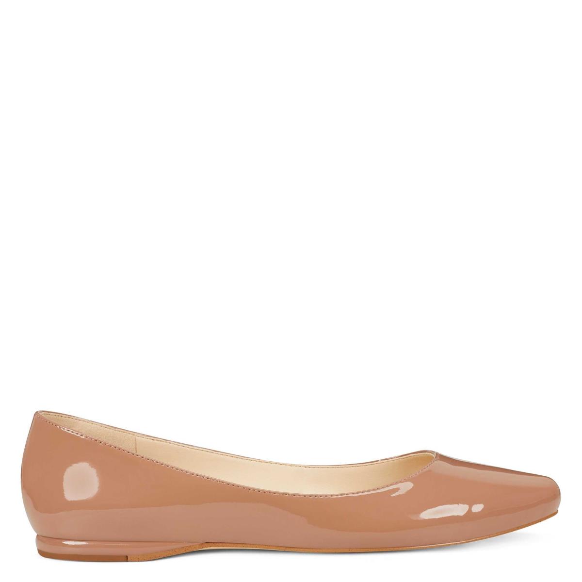 Flats Nine West Speakup Almond Puntera Beige | 7430DRCAO