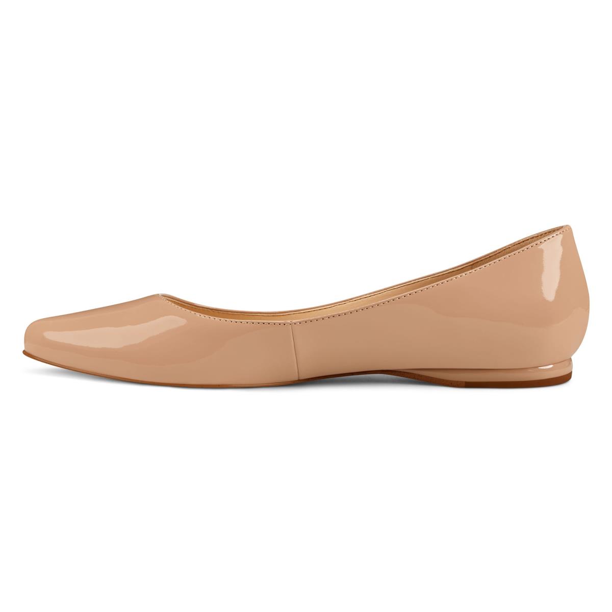 Flats Nine West Speakup Almond Puntera Gris Marrones | 5082MTDER