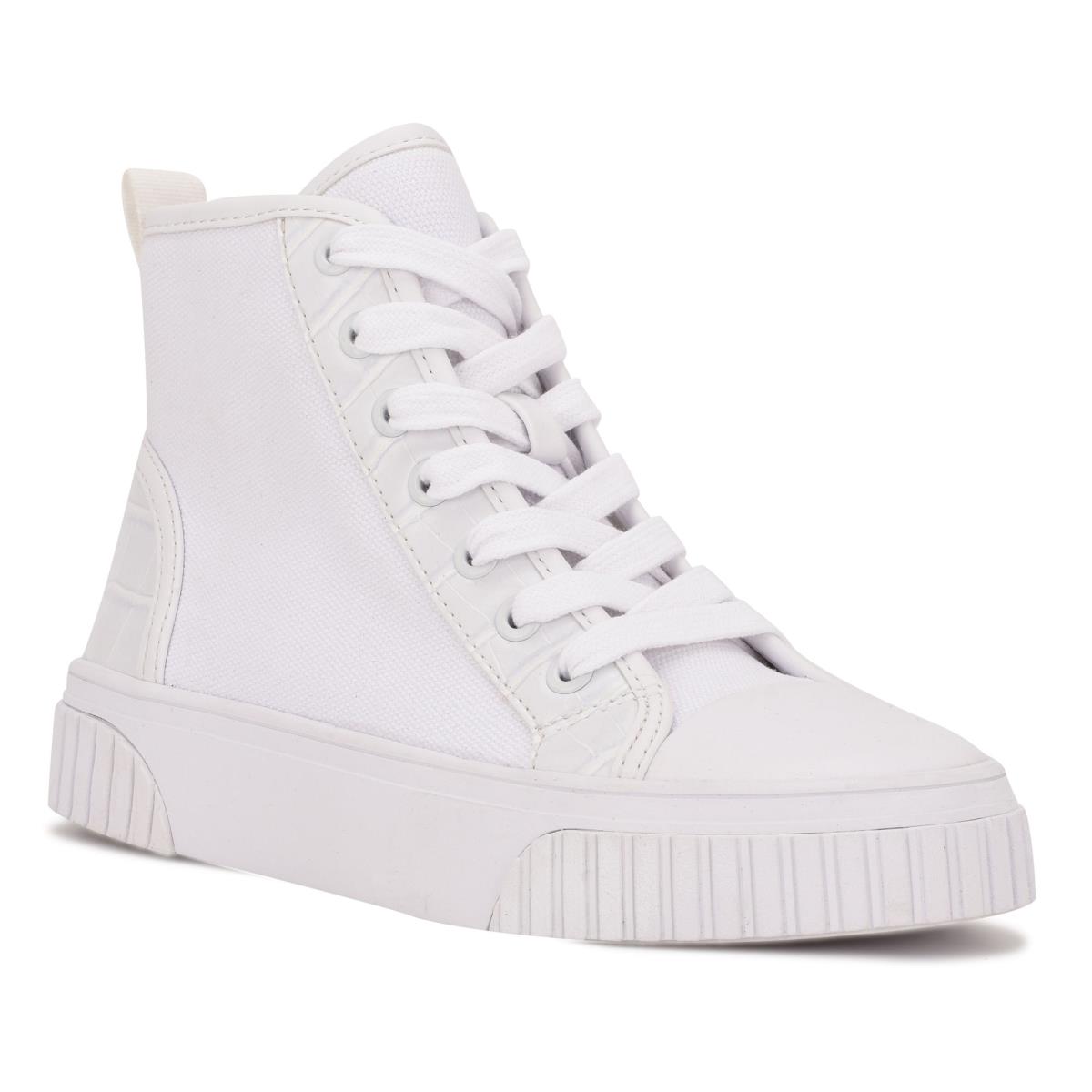 High Top Sneakers Nine West Dyiane Blancas | 7069XSPKB