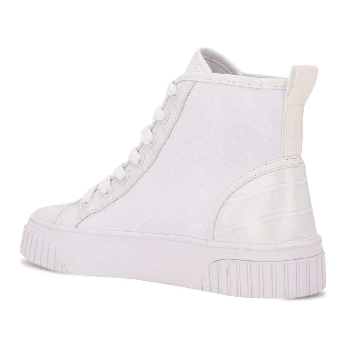 High Top Sneakers Nine West Dyiane Blancas | 7069XSPKB