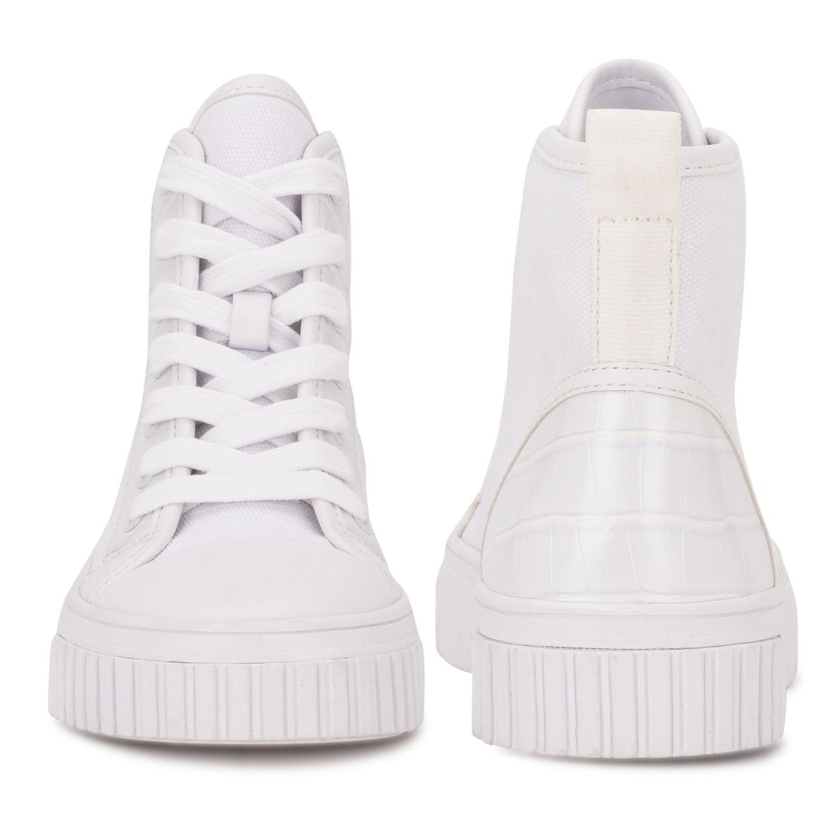 High Top Sneakers Nine West Dyiane Blancas | 7069XSPKB