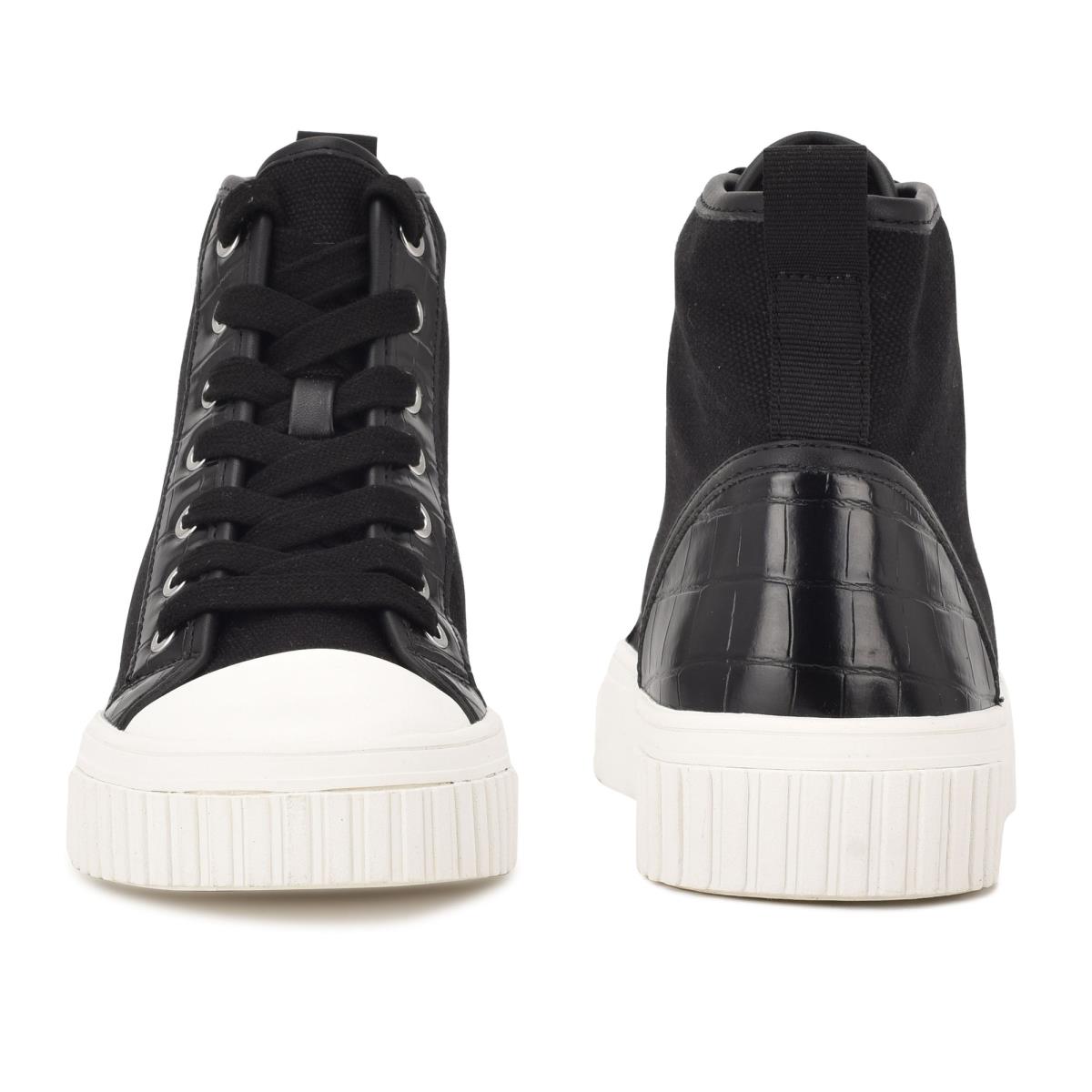 High Top Sneakers Nine West Dyiane Negras | 5479GFEXI