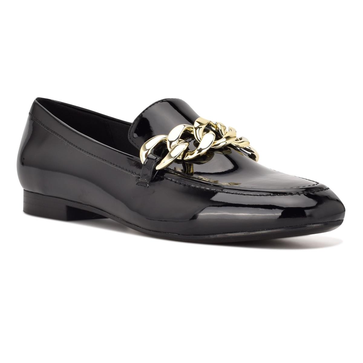 Loafers Nine West Chain Slip-On Negras | 0384GMFLX