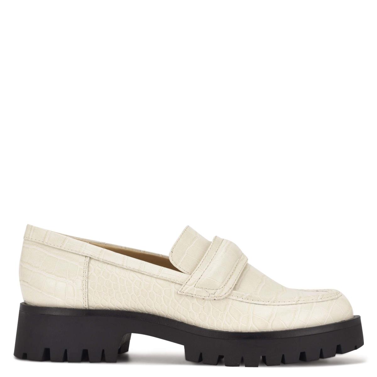 Loafers Nine West Garren Lug Sole Beige | 5468KFQGR