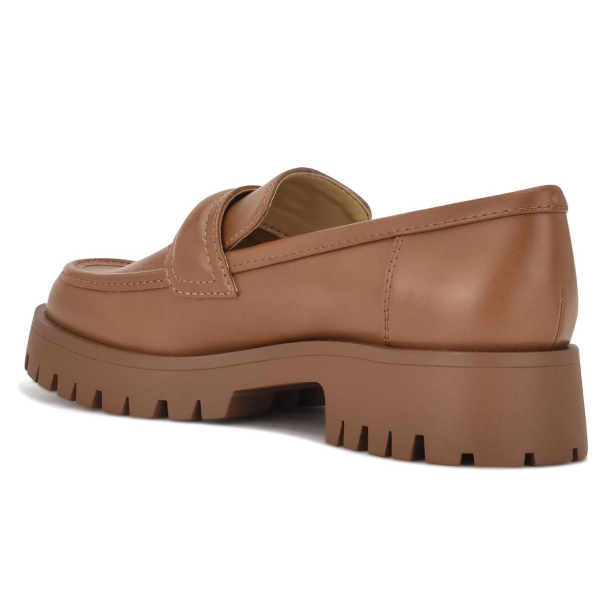 Loafers Nine West Garren Lug Sole Marrones | 7839TOHQF