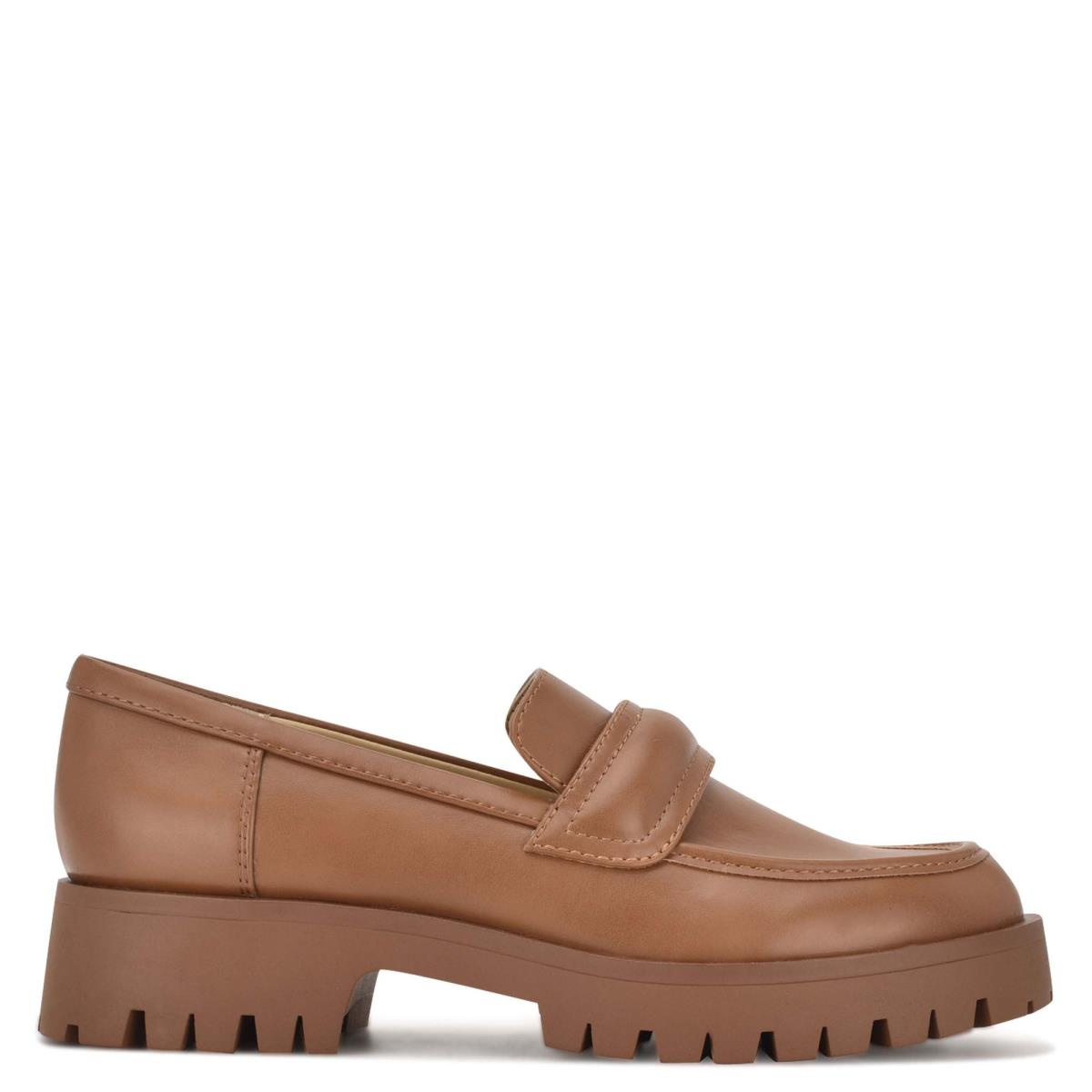 Loafers Nine West Garren Lug Sole Marrones | 7839TOHQF