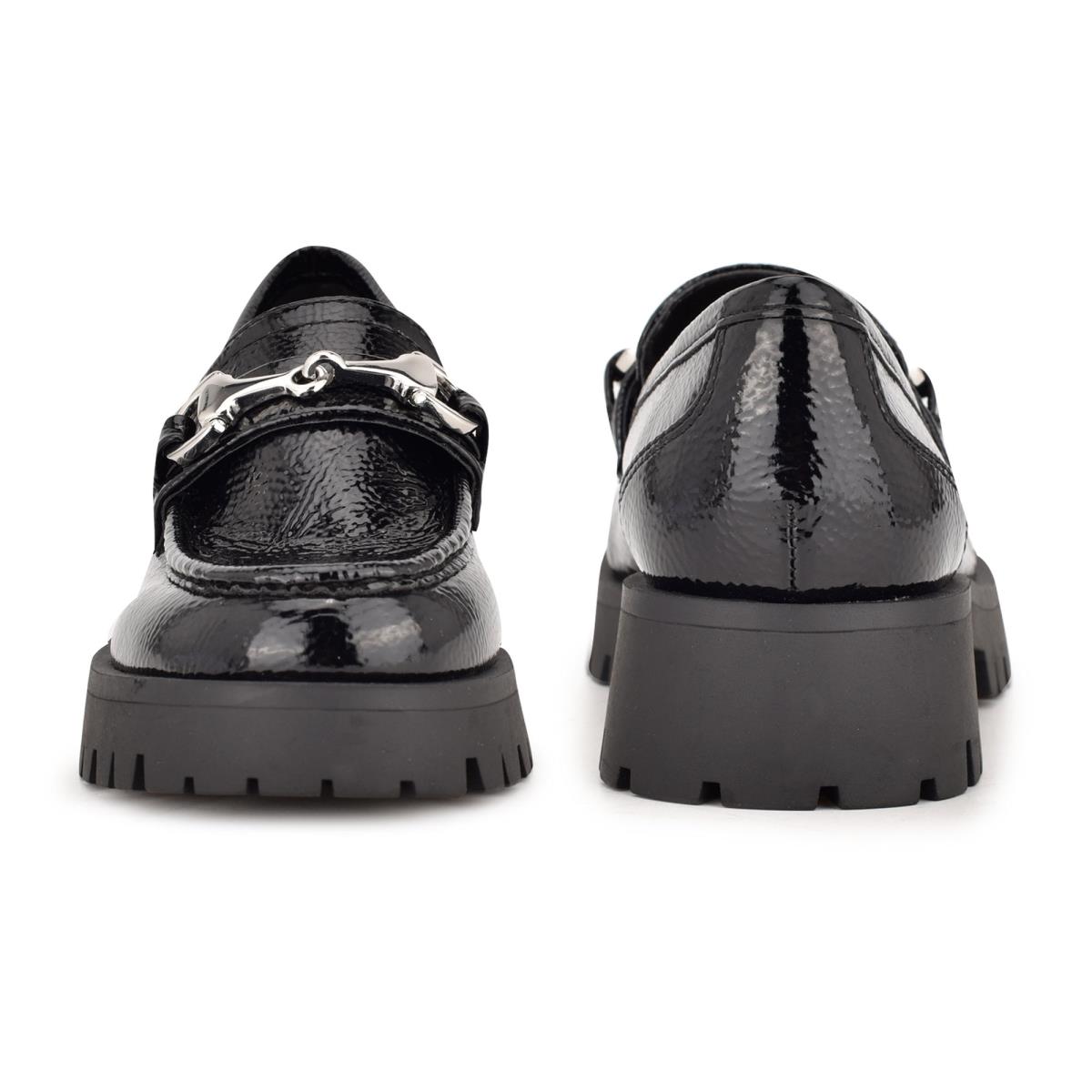 Loafers Nine West Gonehme Lug Sole Negras | 7816WFRTX