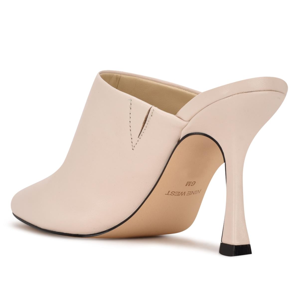 Mulas Nine West Ciao Heel Creme | 0295ADMJL