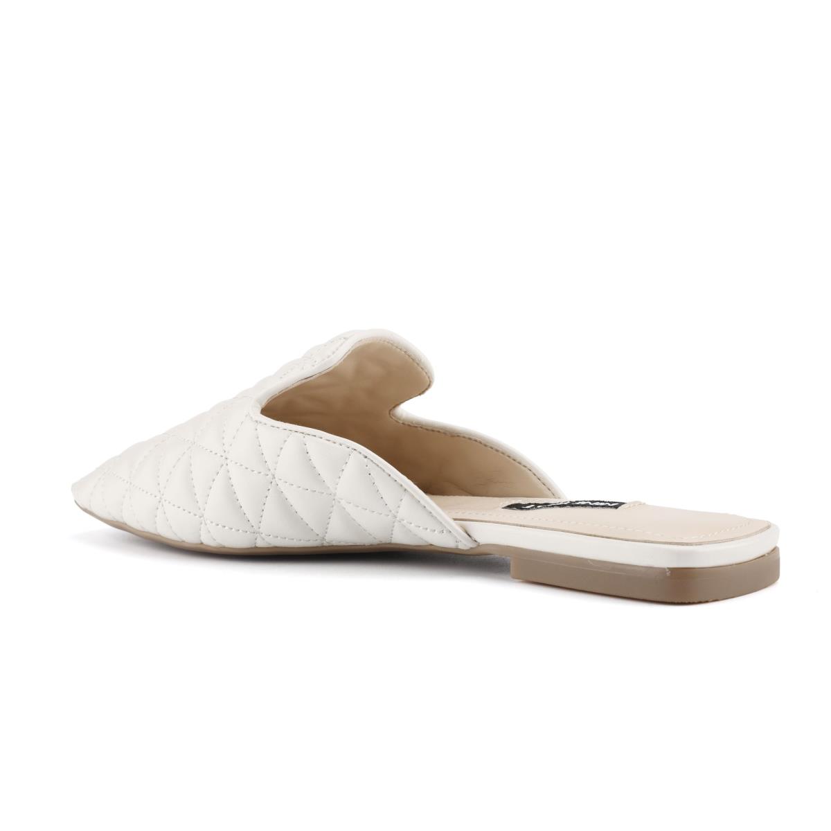 Mulas Nine West Diamond Planos Creme | 4851FPBAR