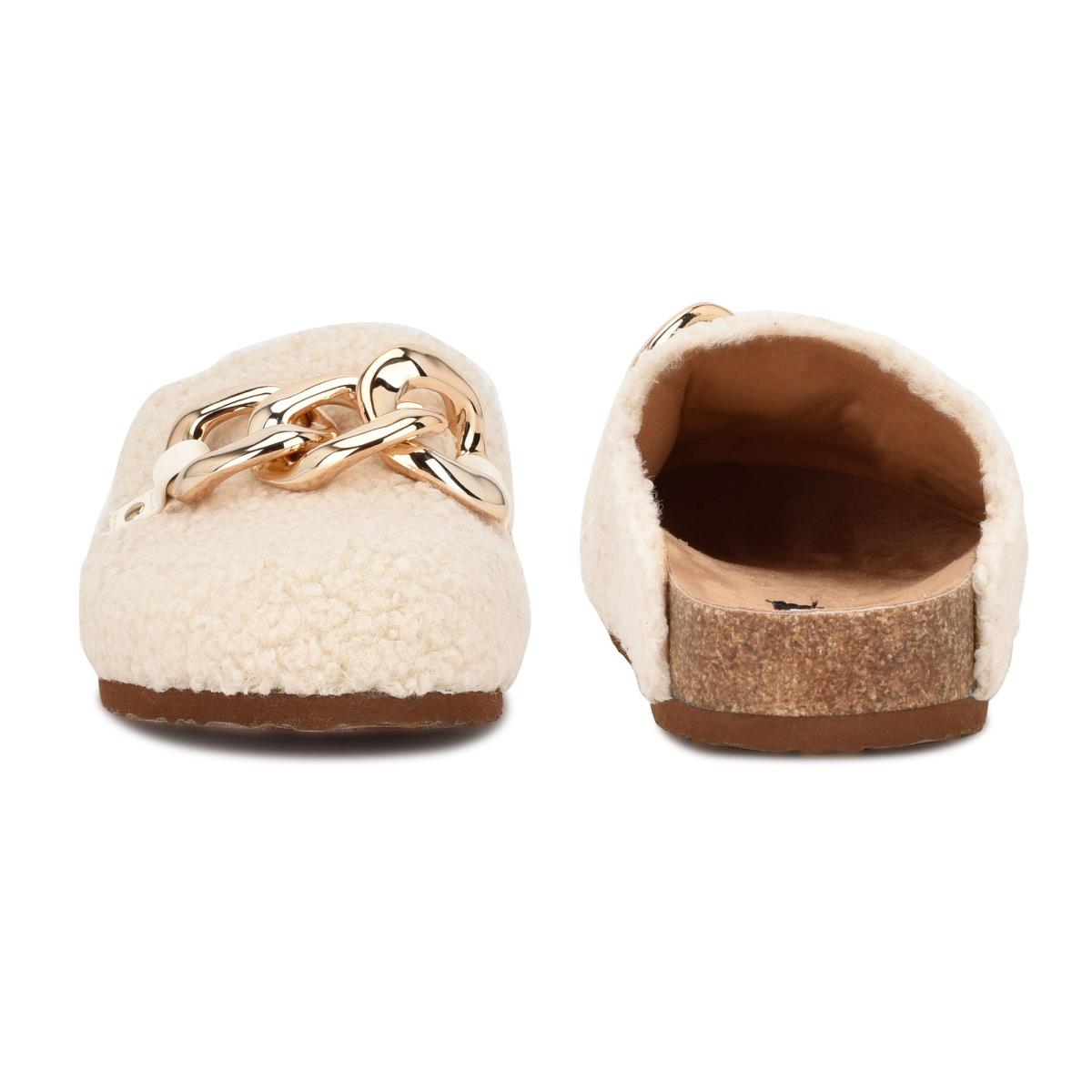 Mulas Nine West Everyth Cozy Creme | 6584XICAQ