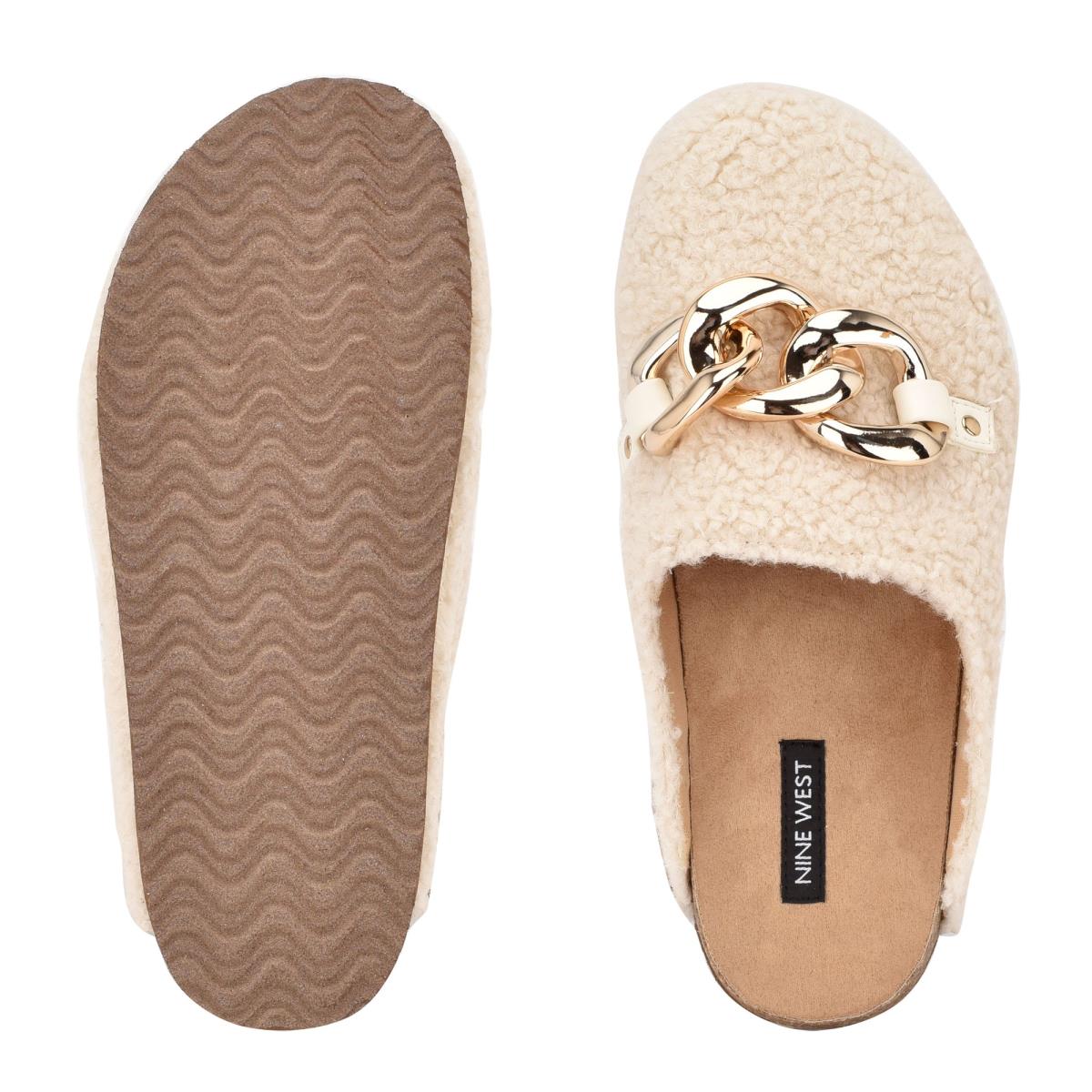 Mulas Nine West Everyth Cozy Creme | 6584XICAQ