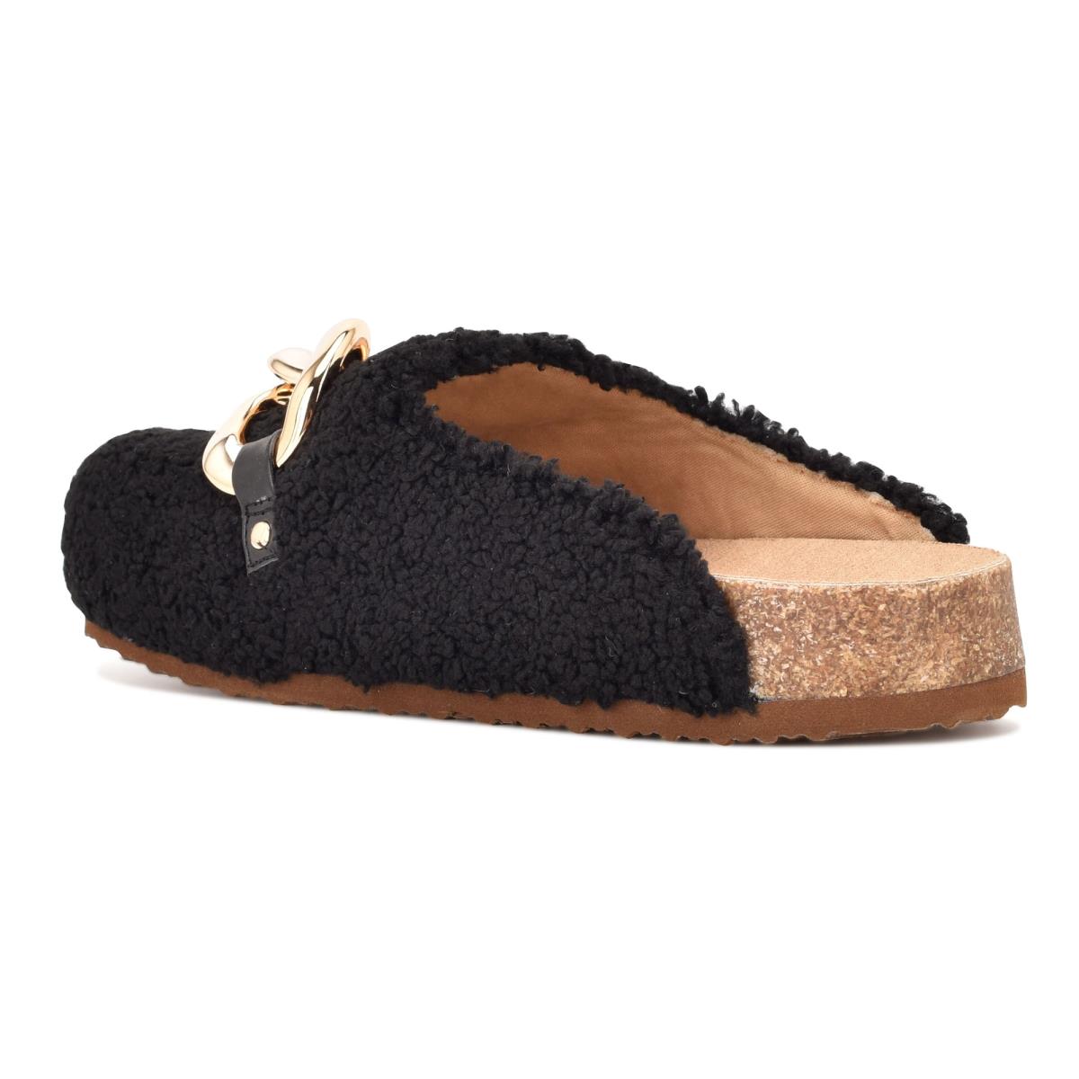 Mulas Nine West Everyth Cozy Negras | 1275YQNVR