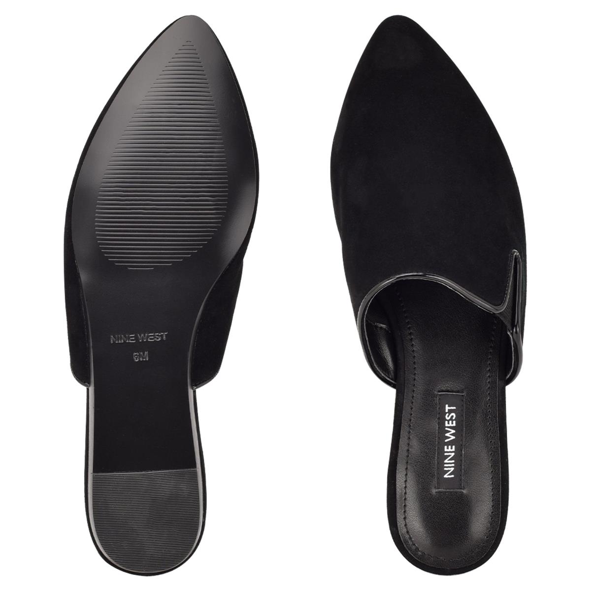 Mulas Nine West Freeda Pointy Puntera Negras | 0598UGCLF