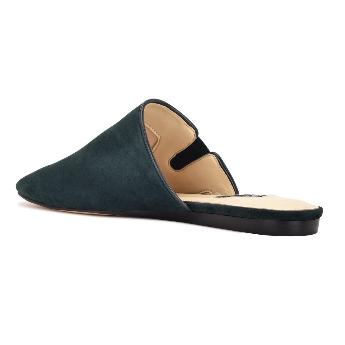 Mulas Nine West Freeda Pointy Puntera Verde Oliva | 1684AGWFM