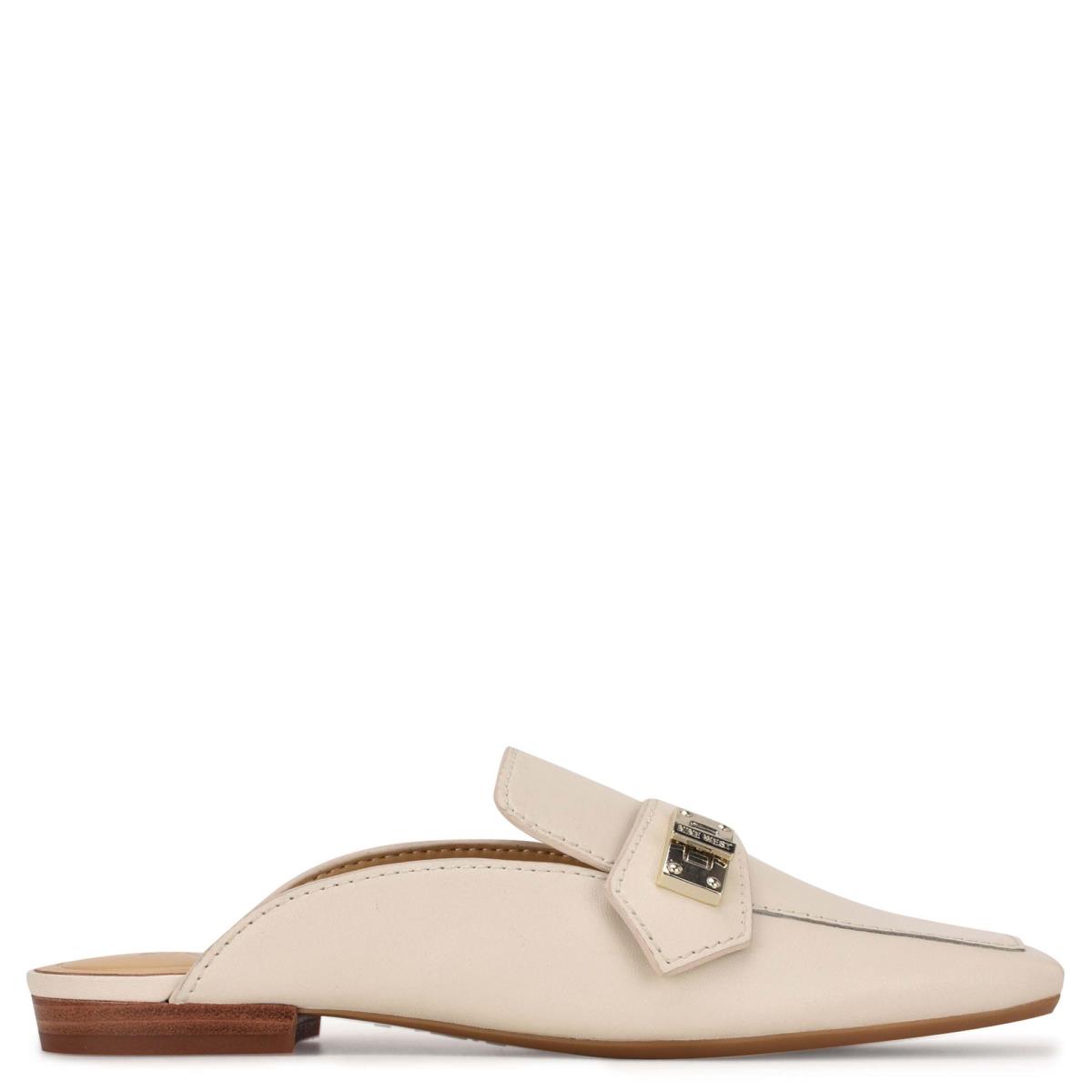 Mulas Nine West Neat 9x9 Loafer Creme | 0693TPIKO