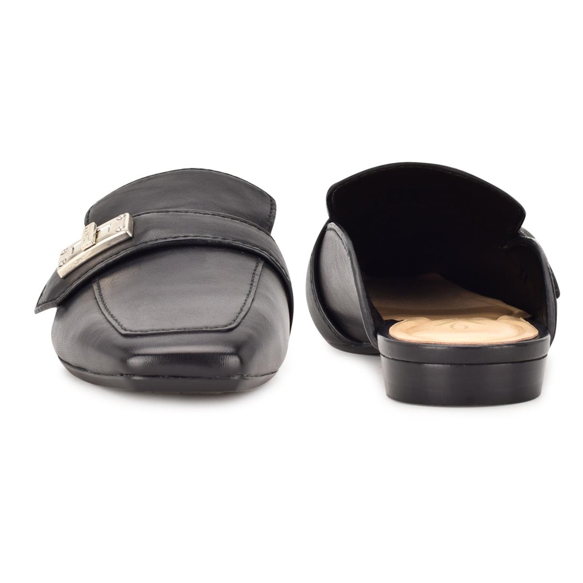 Mulas Nine West Neat 9x9 Loafer Negras | 9534AJBYZ