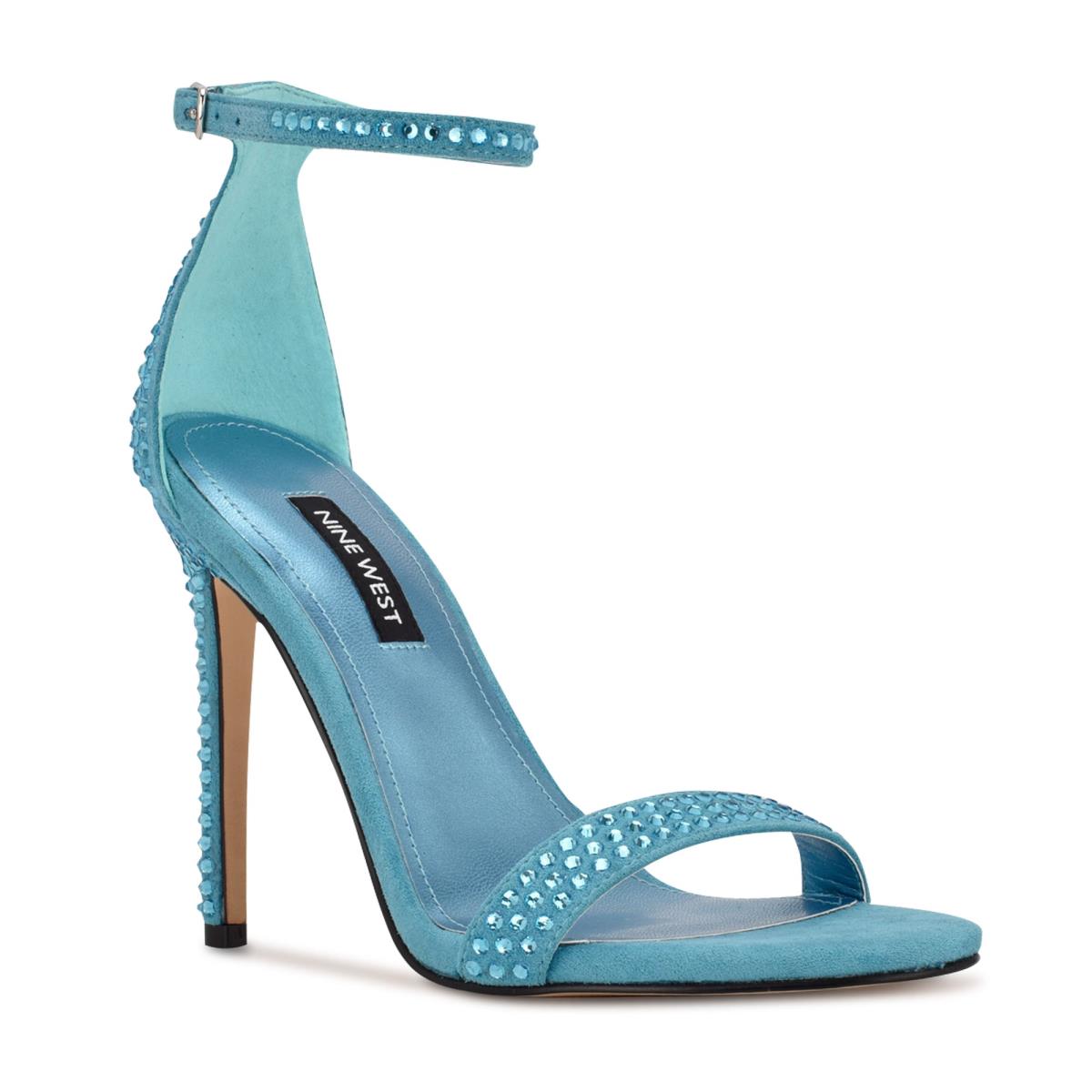 Sandalias Con Tiras Nine West Toria Ankle Turquesa | 5819LQYJE