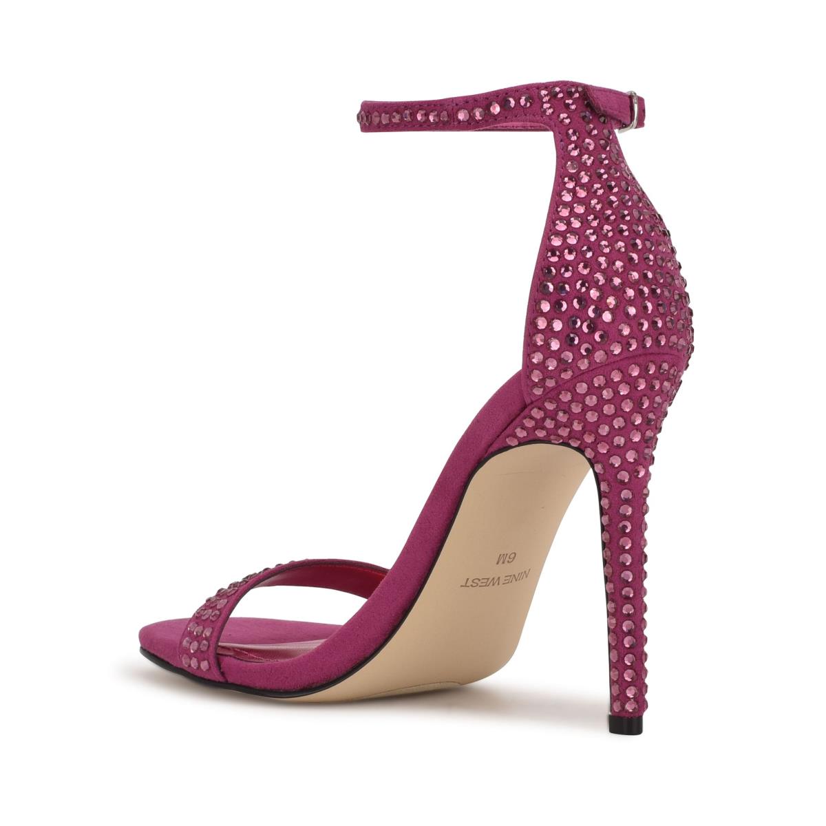 Sandalias Con Tiras Nine West Toria Ankle Rosas Oscuro | 6937ULMCF