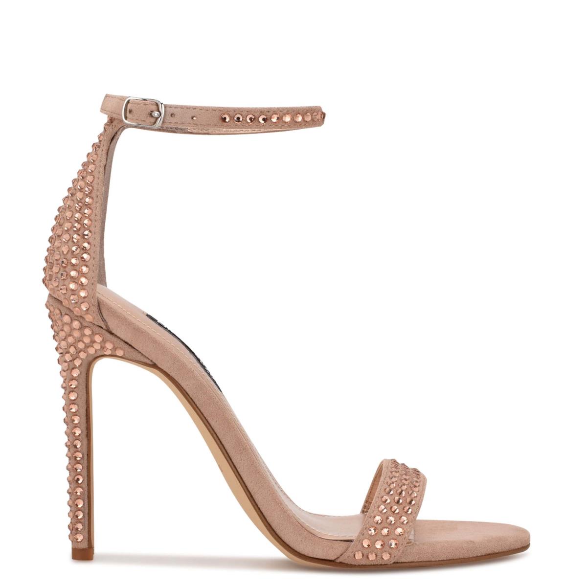 Sandalias Con Tiras Nine West Toria Ankle Rosas | 7630KZLAG