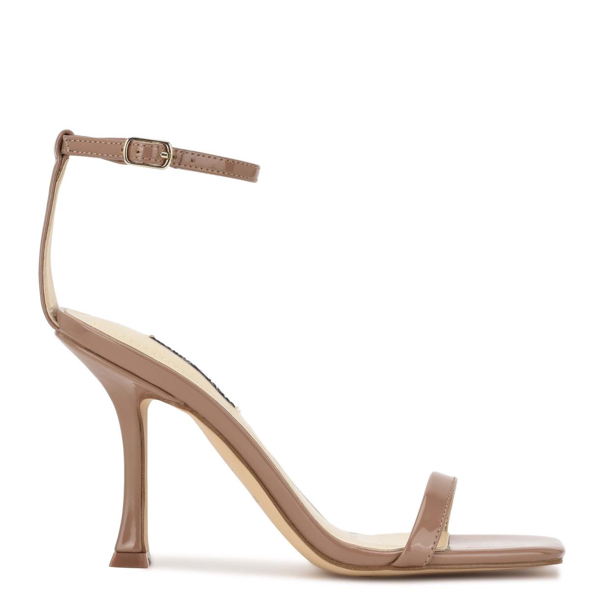 Sandalias Con Tiras Nine West Yess Ankle Marrones | 0216USFYW