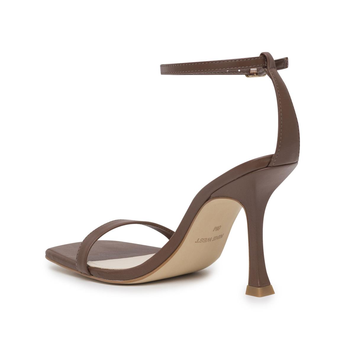 Sandalias Con Tiras Nine West Yess Ankle Marrones | 0234BHRIV