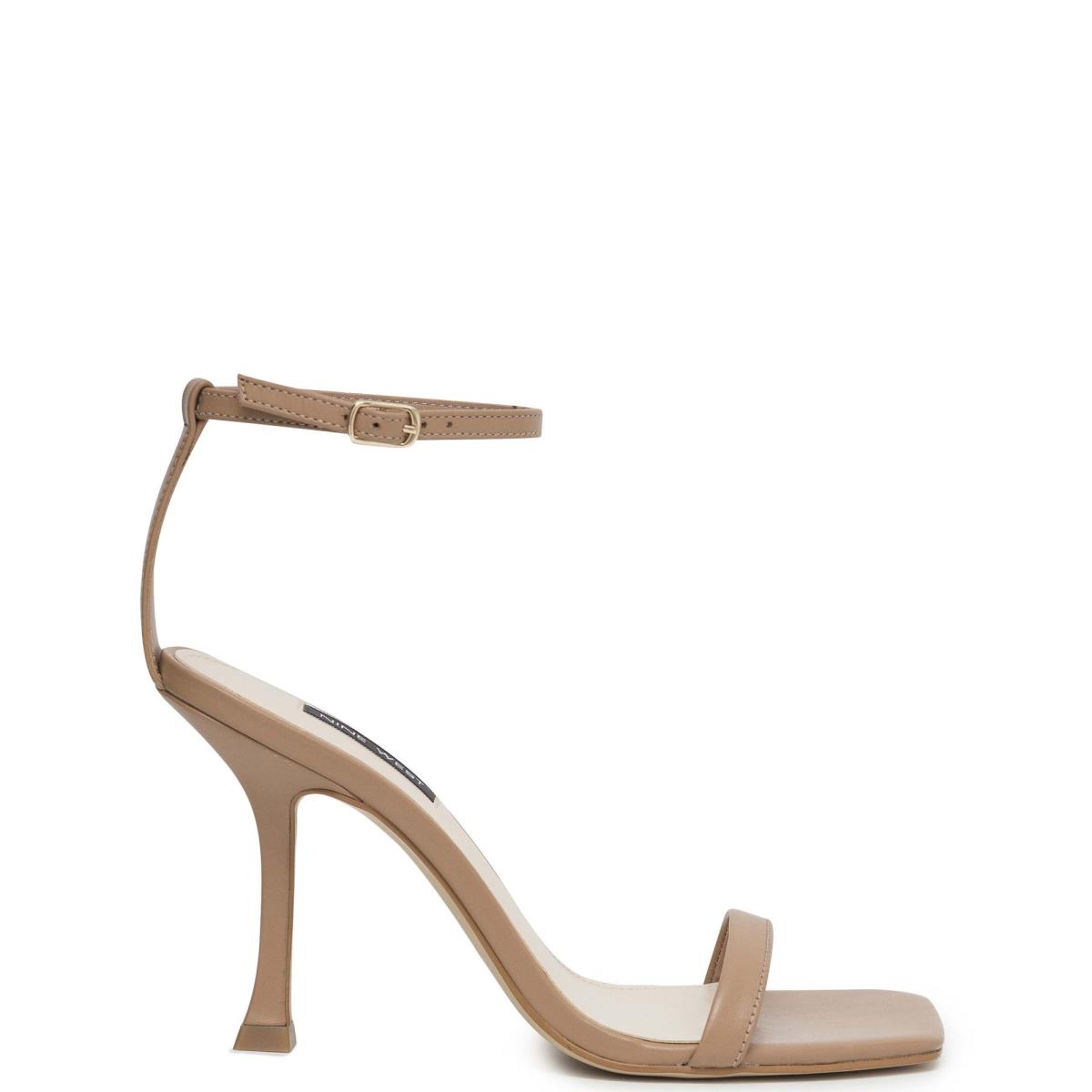 Sandalias Con Tiras Nine West Yess Ankle Beige | 2495KMJTH