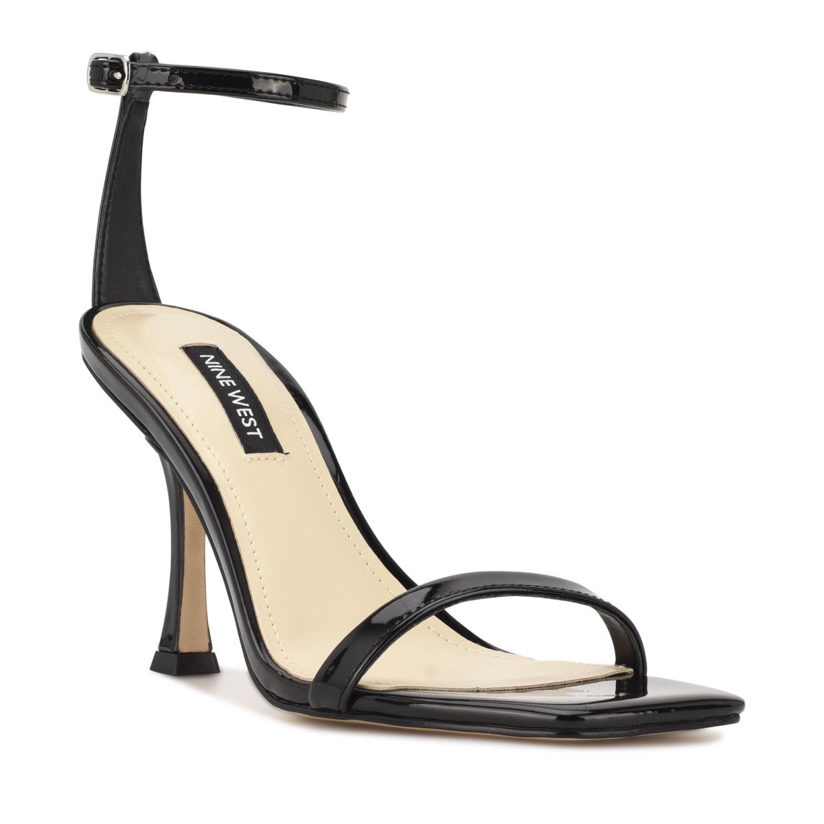 Sandalias Con Tiras Nine West Yess Ankle Negras | 3861FYQUD