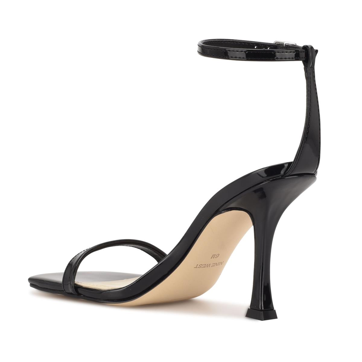 Sandalias Con Tiras Nine West Yess Ankle Negras | 3861FYQUD