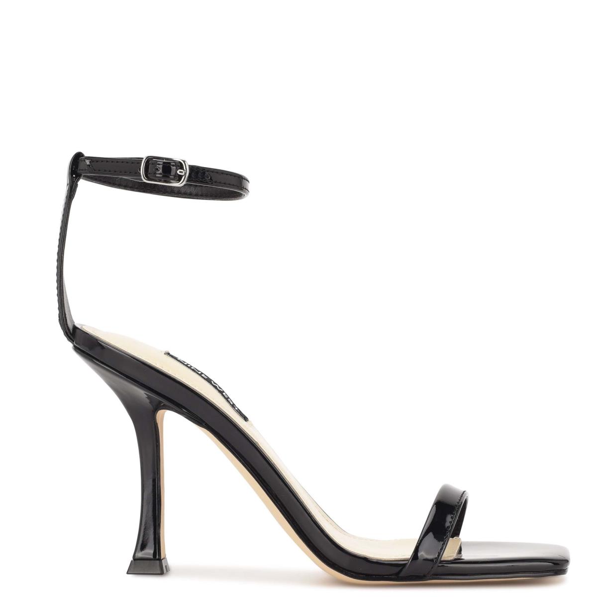 Sandalias Con Tiras Nine West Yess Ankle Negras | 3861FYQUD