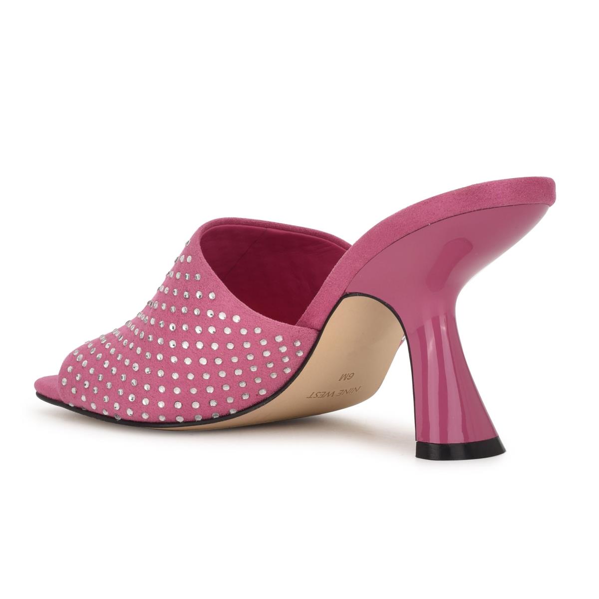 Sandalias Deslizantes Nine West Partie Tacón Rosas | 6401TOVUA