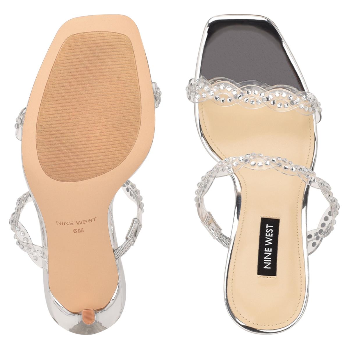 Sandalias Deslizantes Nine West Ziggle Tacón Marrones | 8710DVRQJ