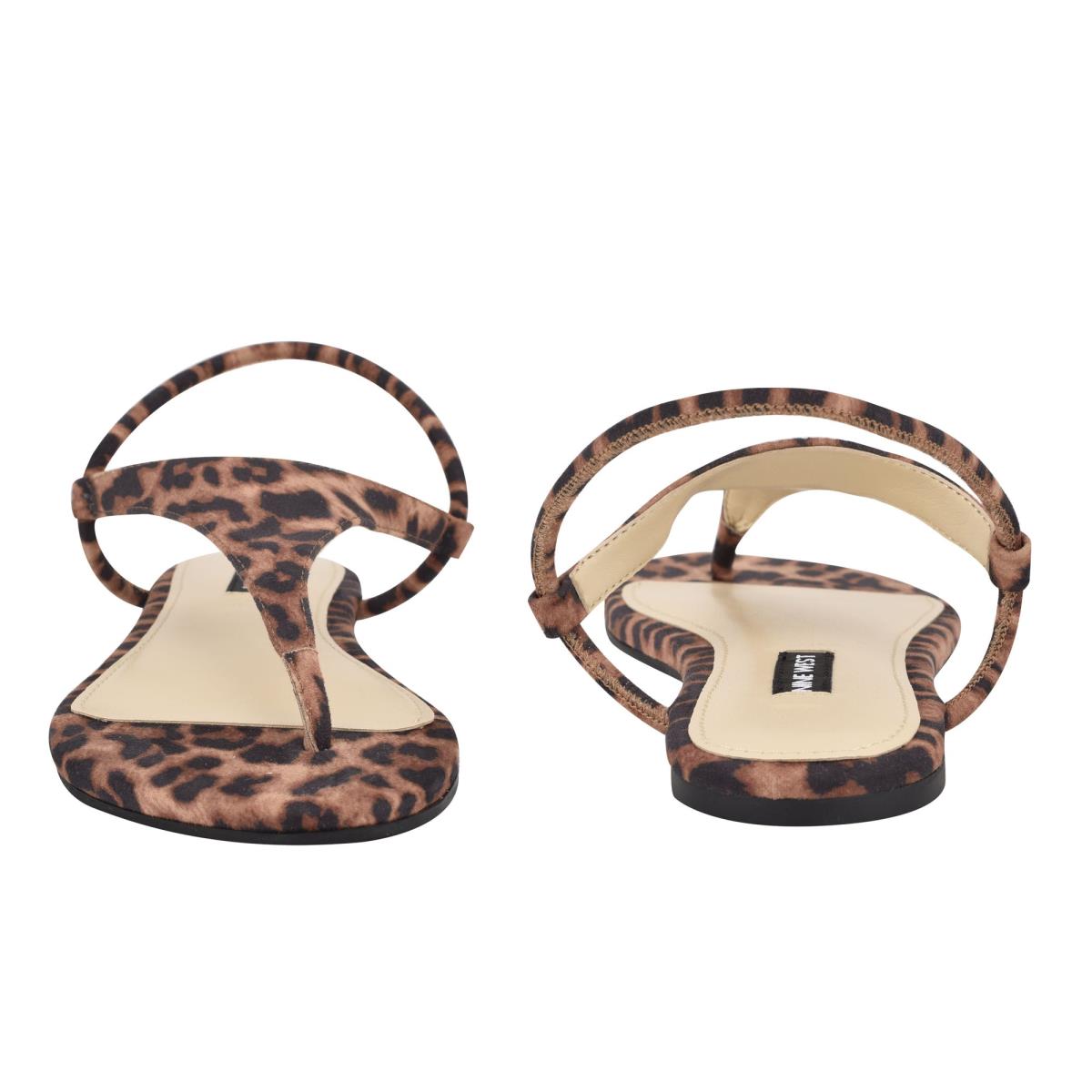 Sandalias Planas Nine West Braydin Stretch Leopardo | 5043PVOCD