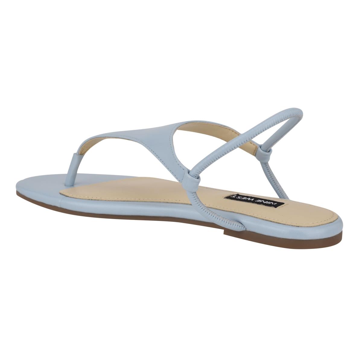 Sandalias Planas Nine West Braydin Stretch Azules | 9425VYZIS