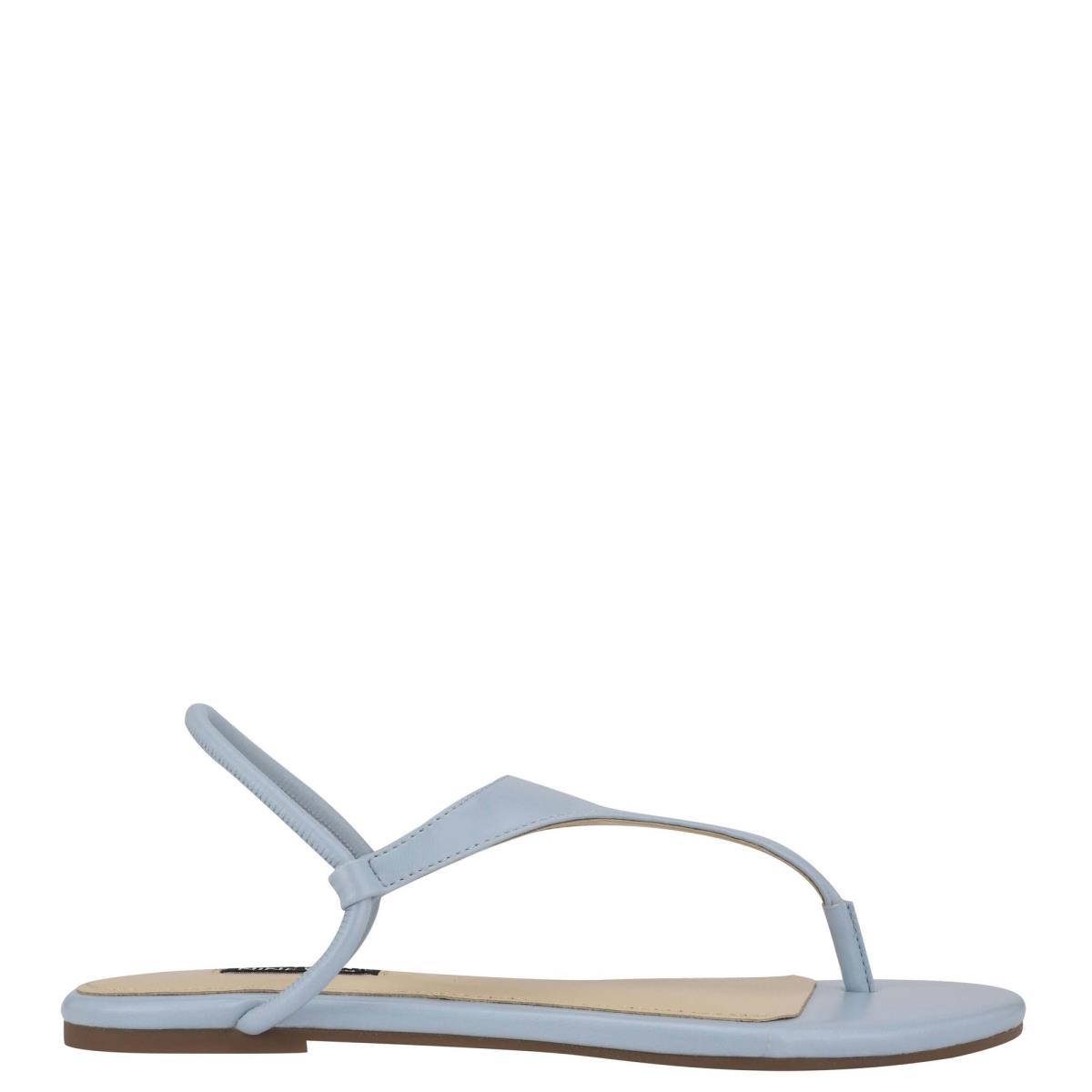 Sandalias Planas Nine West Braydin Stretch Azules | 9425VYZIS