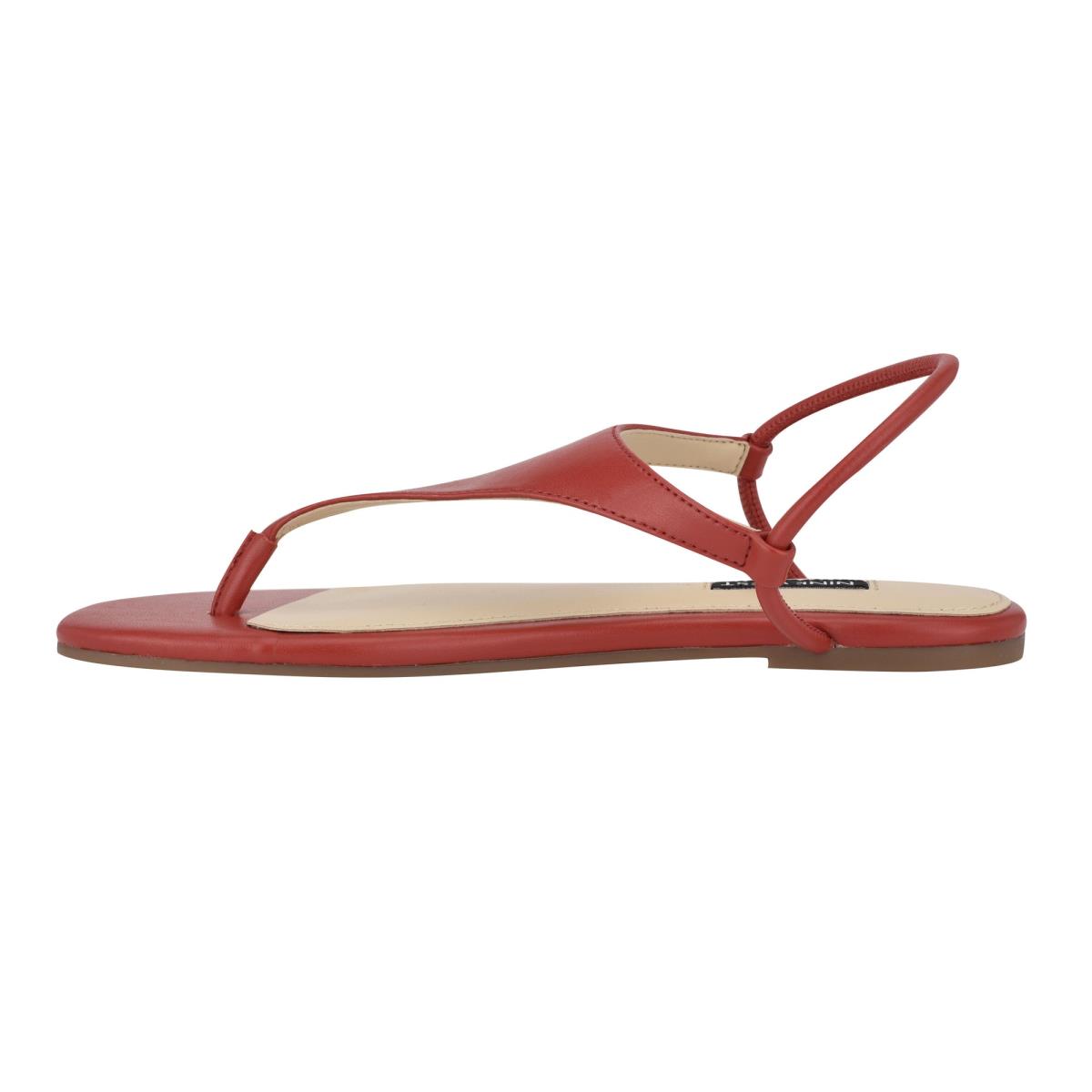 Sandalias Planas Nine West Braydin Stretch Rojas | 9764VTYMI