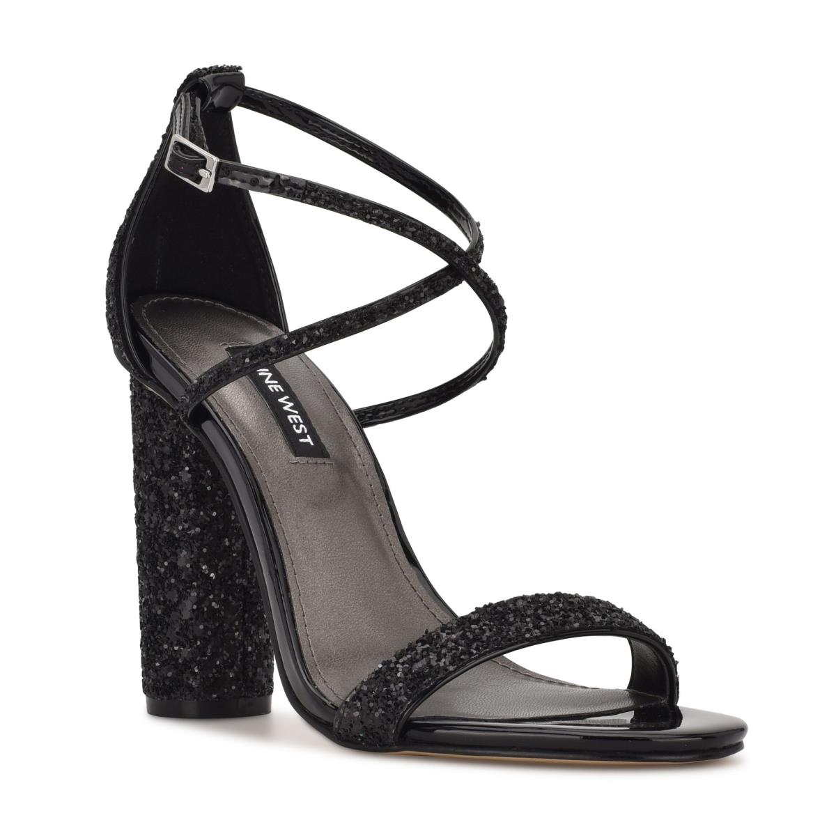 Sandalias Tacones Nine West Celebra Negras | 1072CFVBY