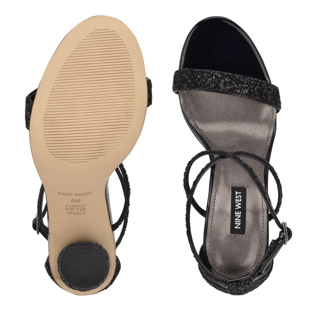 Sandalias Tacones Nine West Celebra Negras | 1072CFVBY