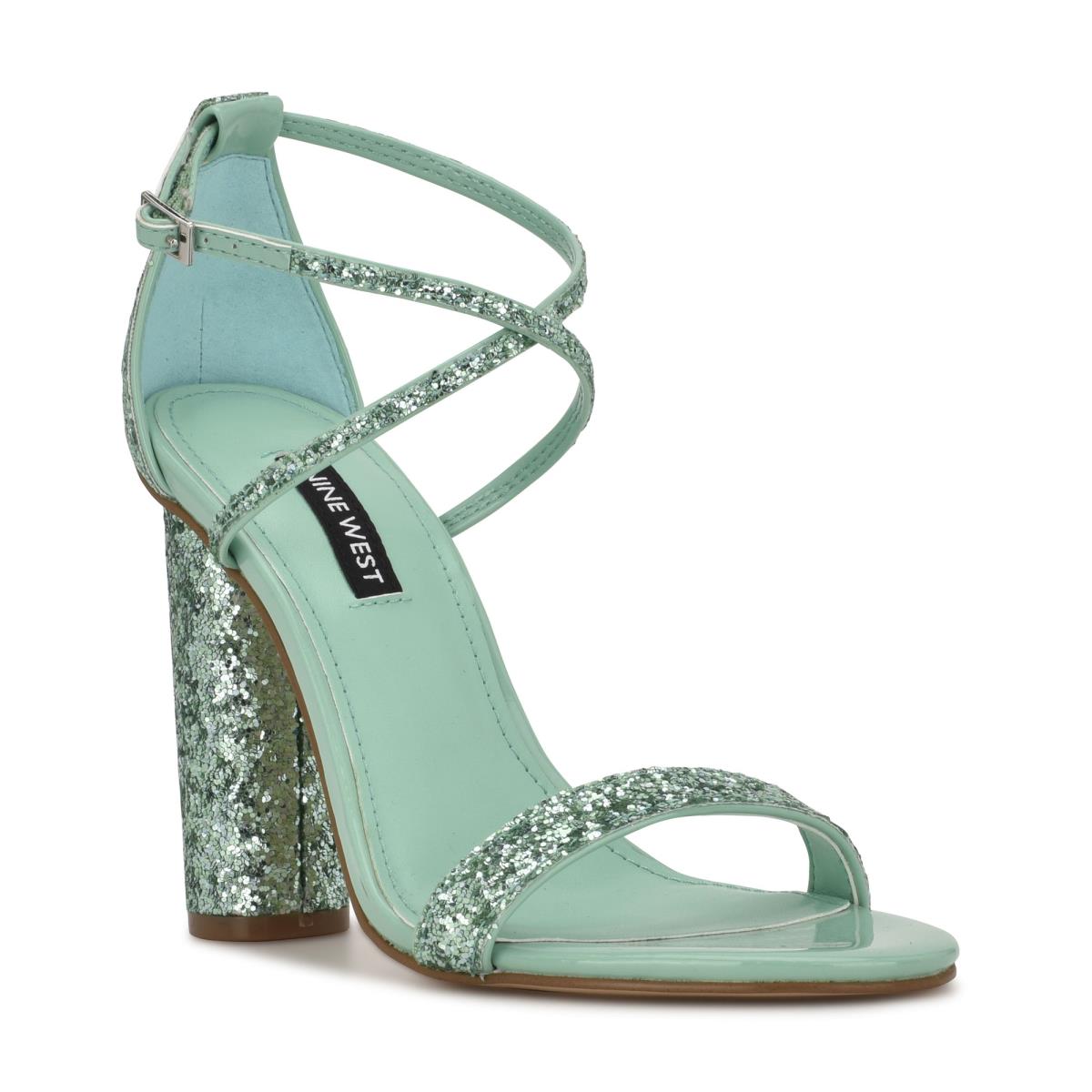 Sandalias Tacones Nine West Celebra Turquesa Claro | 3067WKCBA