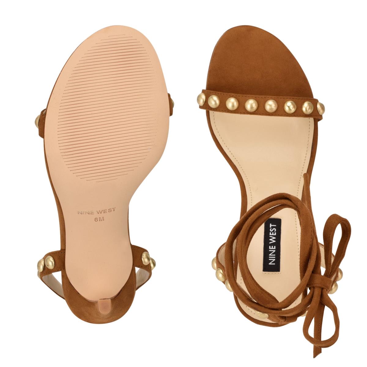 Sandalias Tacones Nine West Istelle Marrones | 3486AFLPV