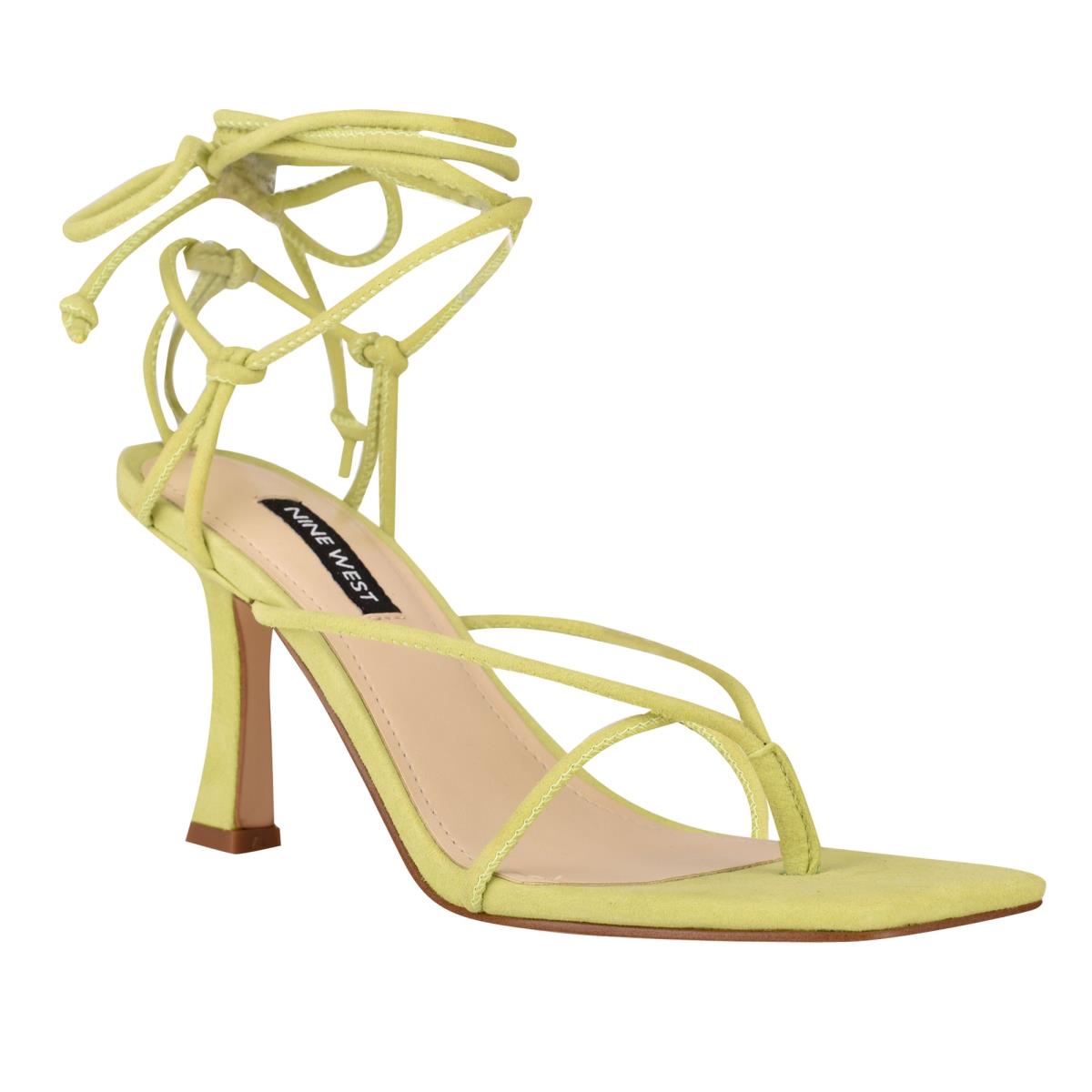 Sandalias Tacones Nine West Yarin Ankle Wrap Verde | 1793UZINL