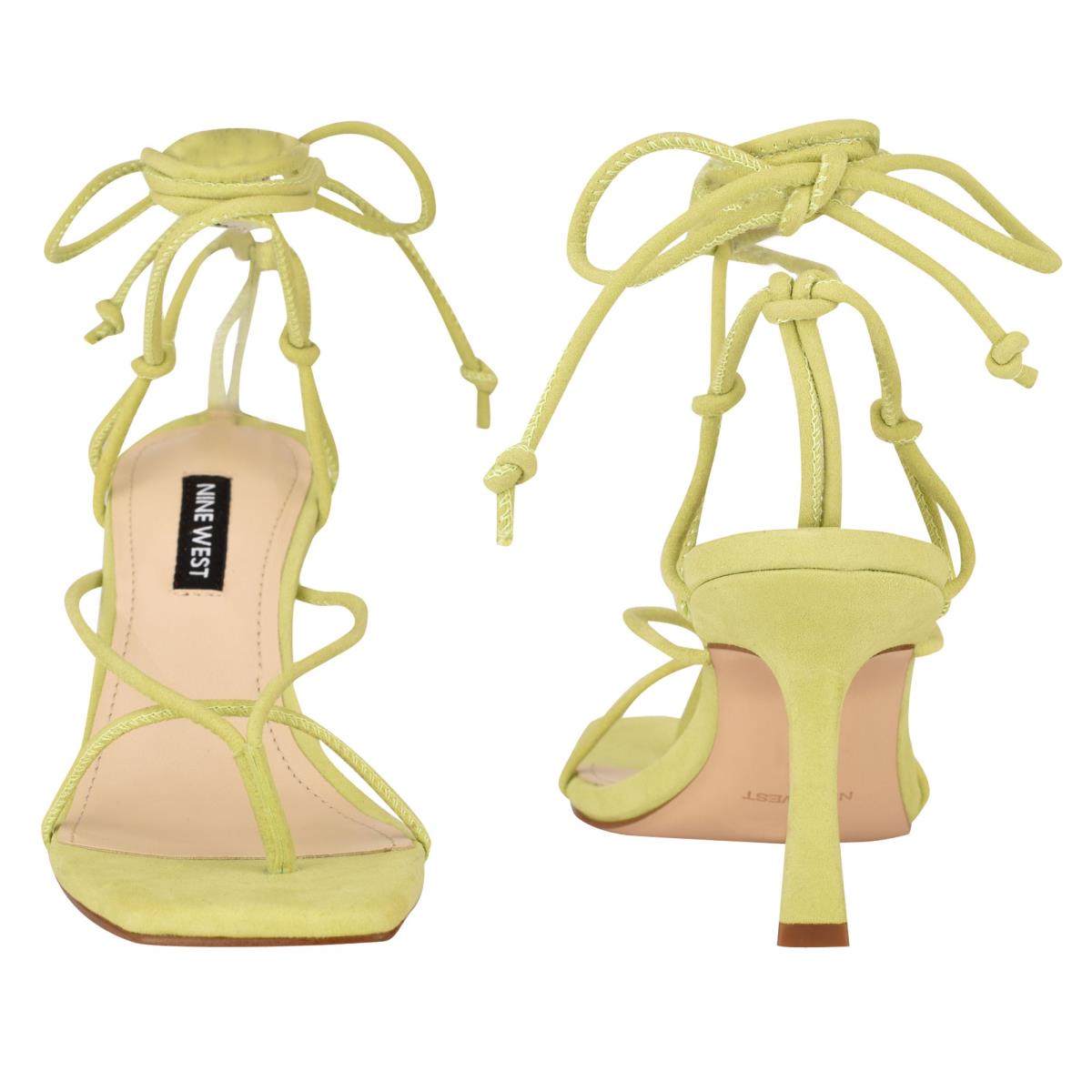 Sandalias Tacones Nine West Yarin Ankle Wrap Verde | 1793UZINL