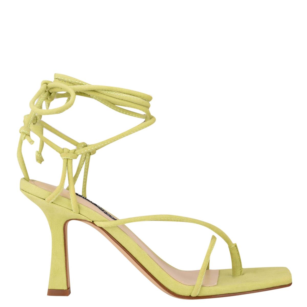 Sandalias Tacones Nine West Yarin Ankle Wrap Verde | 1793UZINL