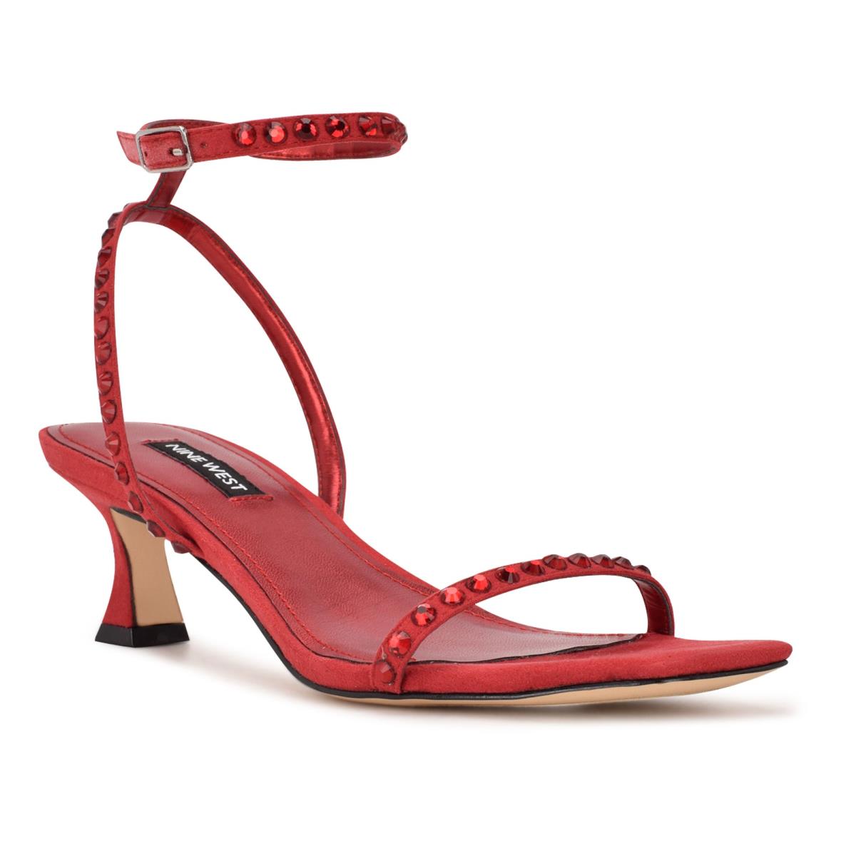 Sandalias Vestir Nine West Giena Ankle Correa Rojas | 9026BSXAE