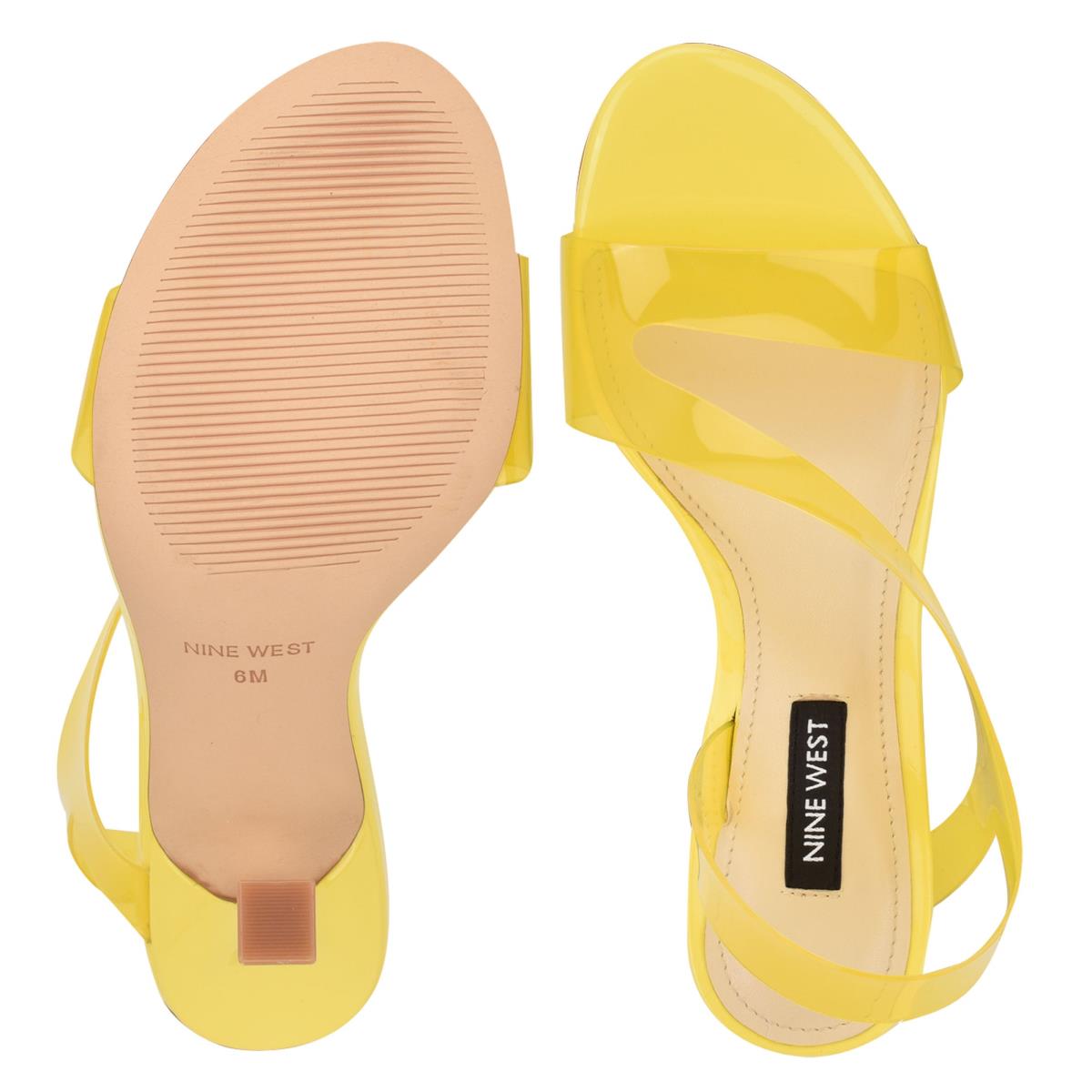 Sandalias Vestir Nine West Irise Amarillo | 4365ZTHNS