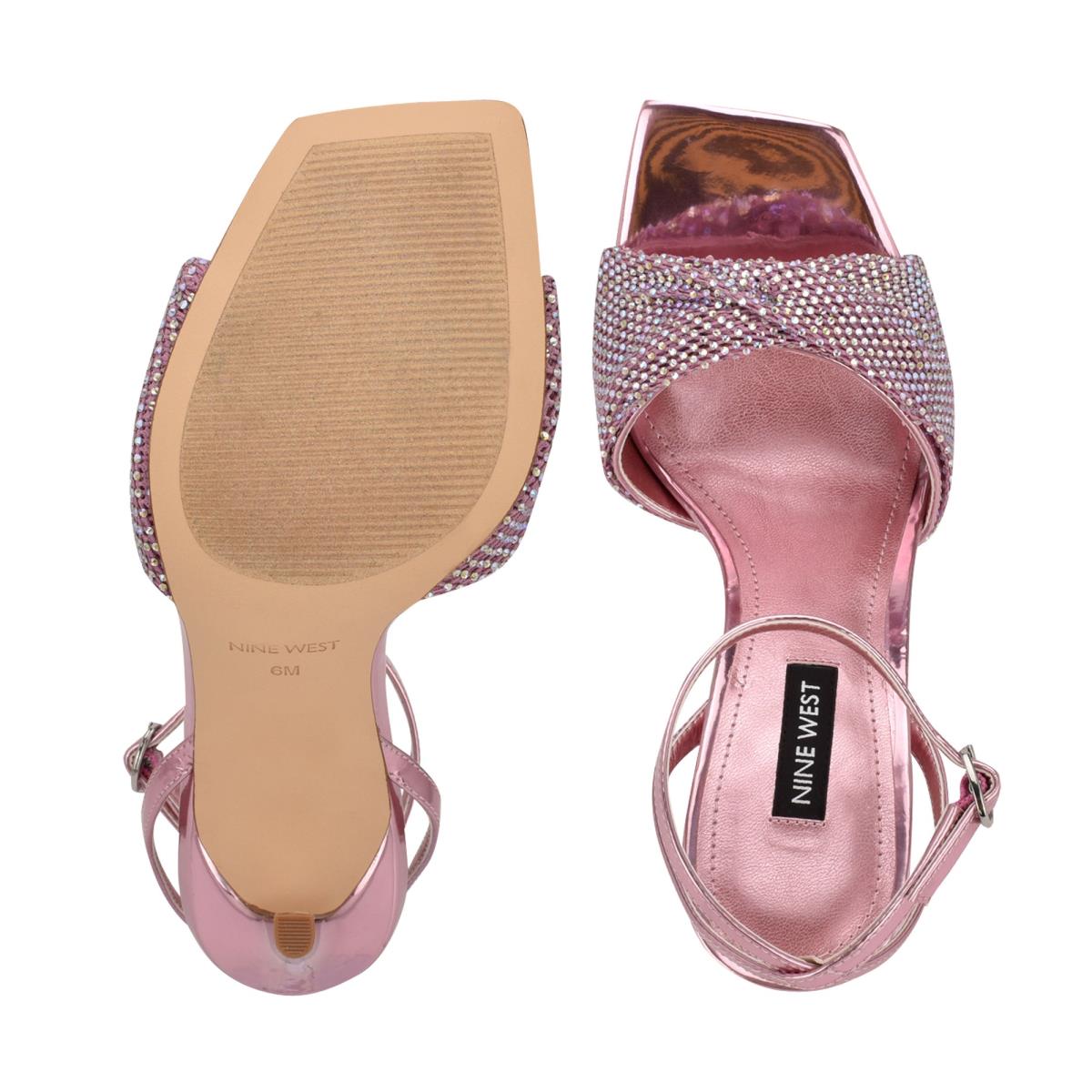 Sandalias Vestir Nine West Twinkle Tacón Rosas Claro | 1467RBKLC