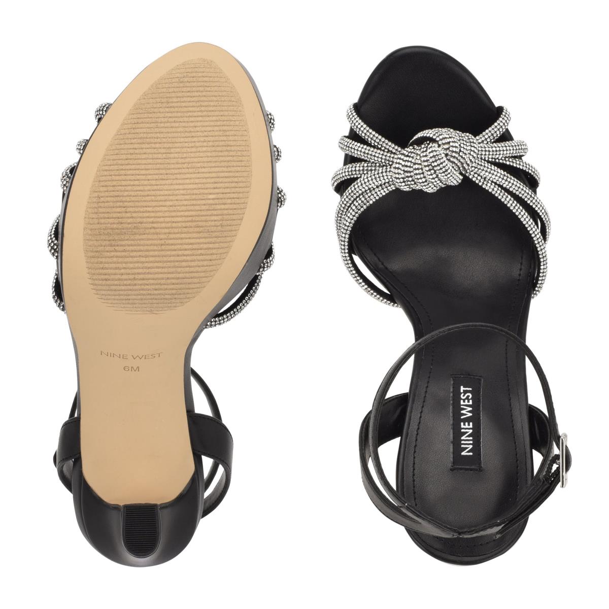 Sandalias Vestir Nine West Wowzz Plataforma Negras | 0382VKQWN