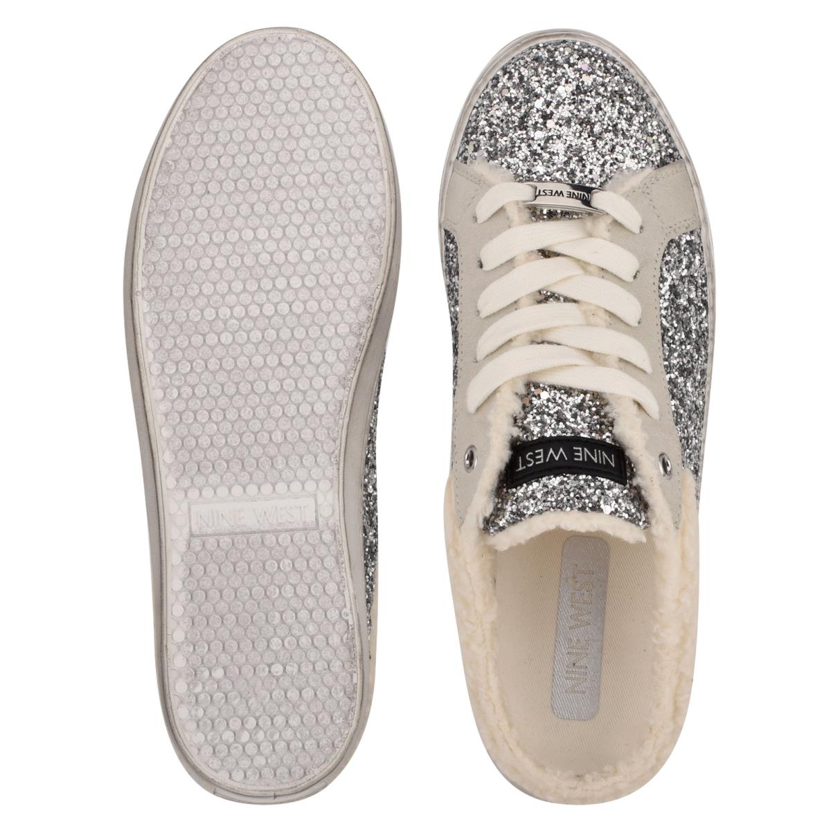 Slip On Sneaker Nine West Beezie Plateadas | 0975ORLNJ